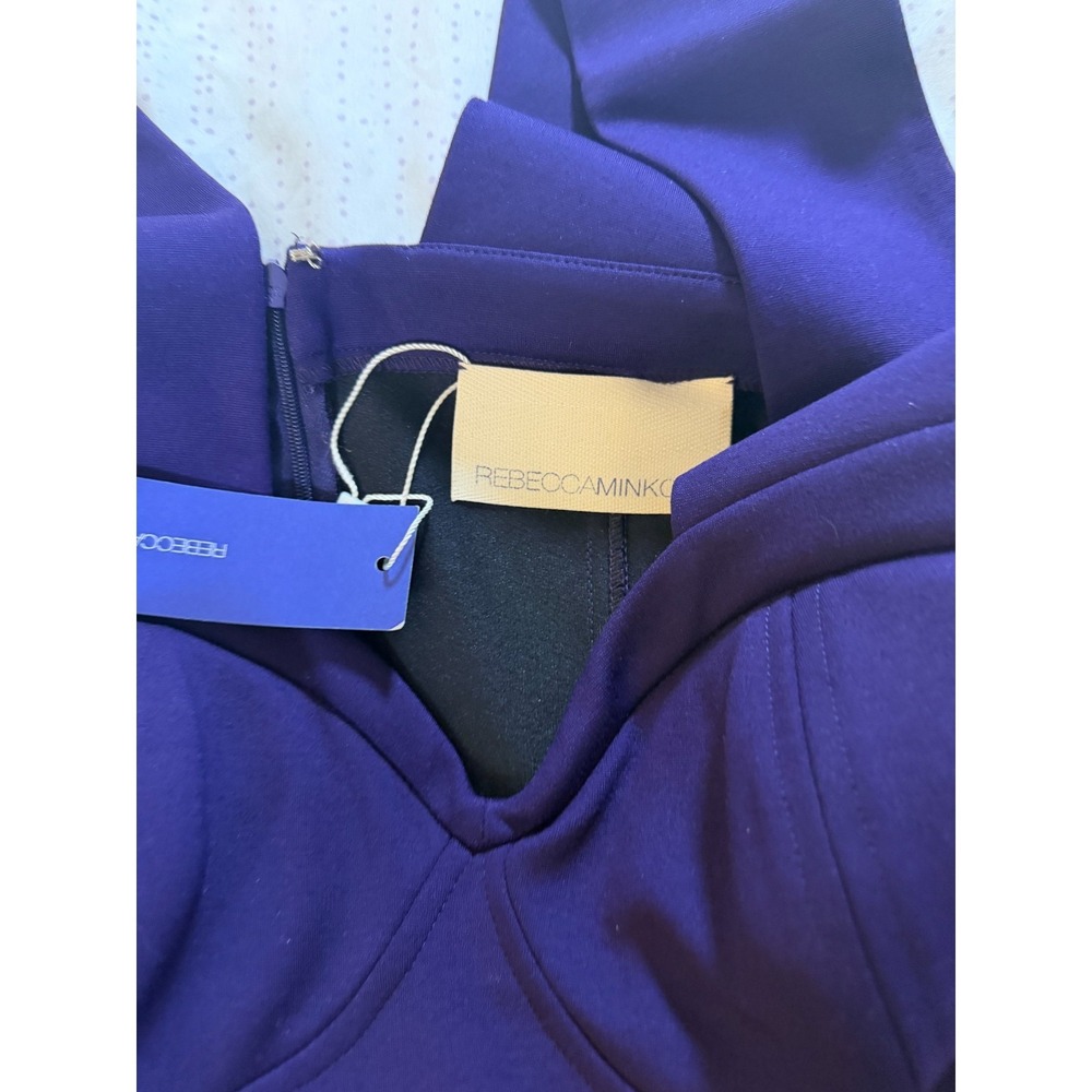Rebecca Minkoff Purple Bustier Dress Sweetheart Neck Cocktail Dress Size 4 - Picture 13 of 13